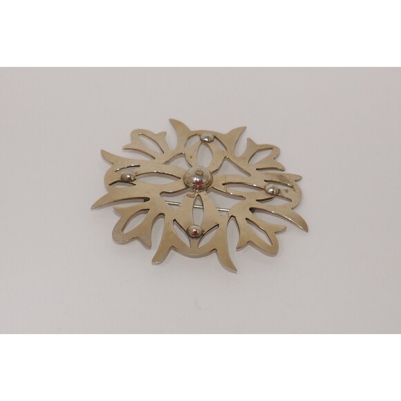 Alpaca Mexico Silver Art Deco Brooch Pin - Picture 3 of 7